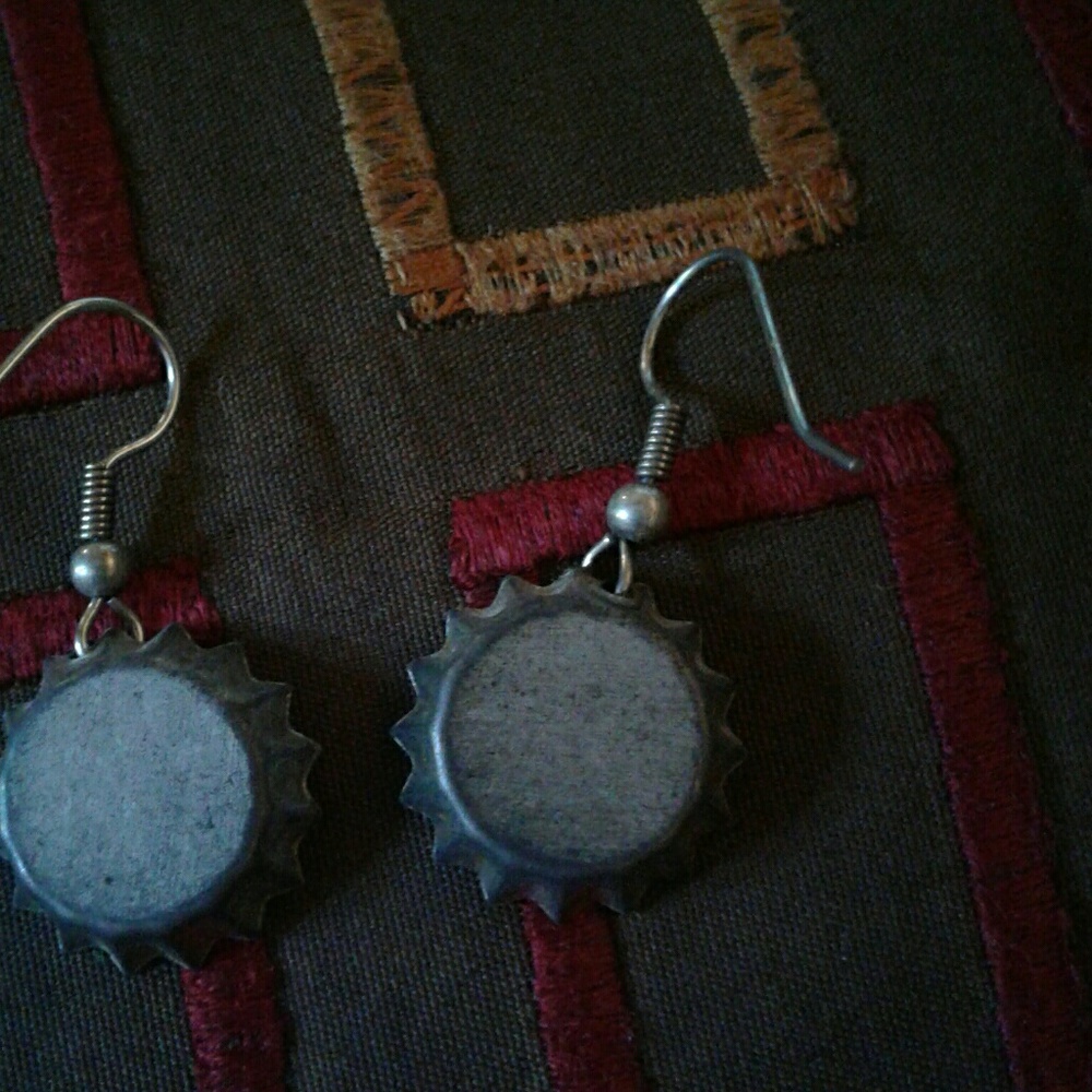 Pink sparkaly Cheetah earrings